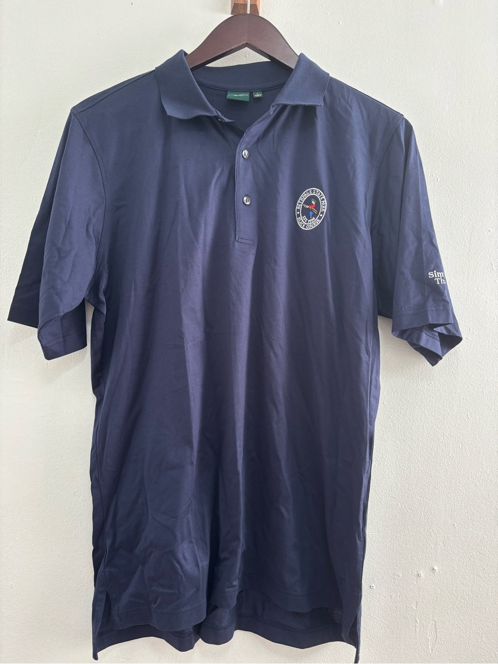 Fairway & Greene Signature Navy Blue Performance Golf Polo Bethpage State Park